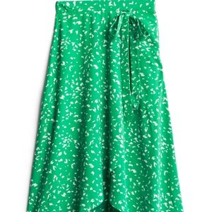 LE LIS Golda Faux Wrap Midi Skirt (stitch fix) NWT